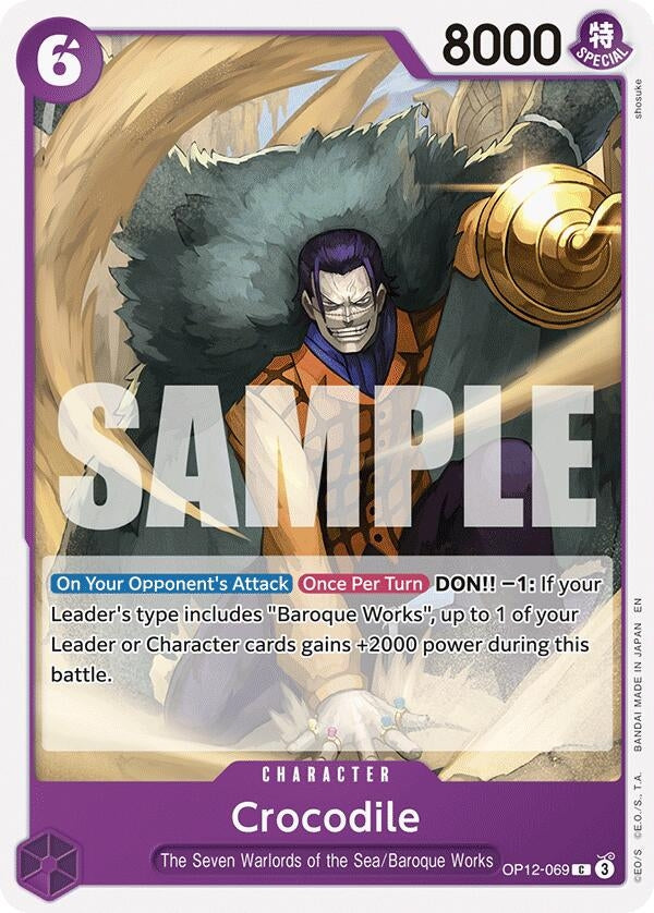 Image for Crocodile (OP12-069) (Legacy of the Master) - One Piece Card Game
