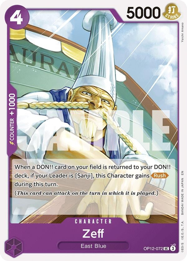 Image for Zeff (OP12-072) (Legacy of the Master) - One Piece Card Game