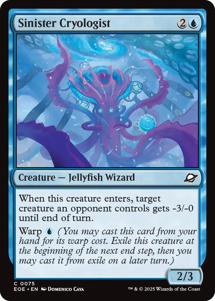 Image for Sinister Cryologist (75) (Edge of Eternities) - Magic: The Gathering