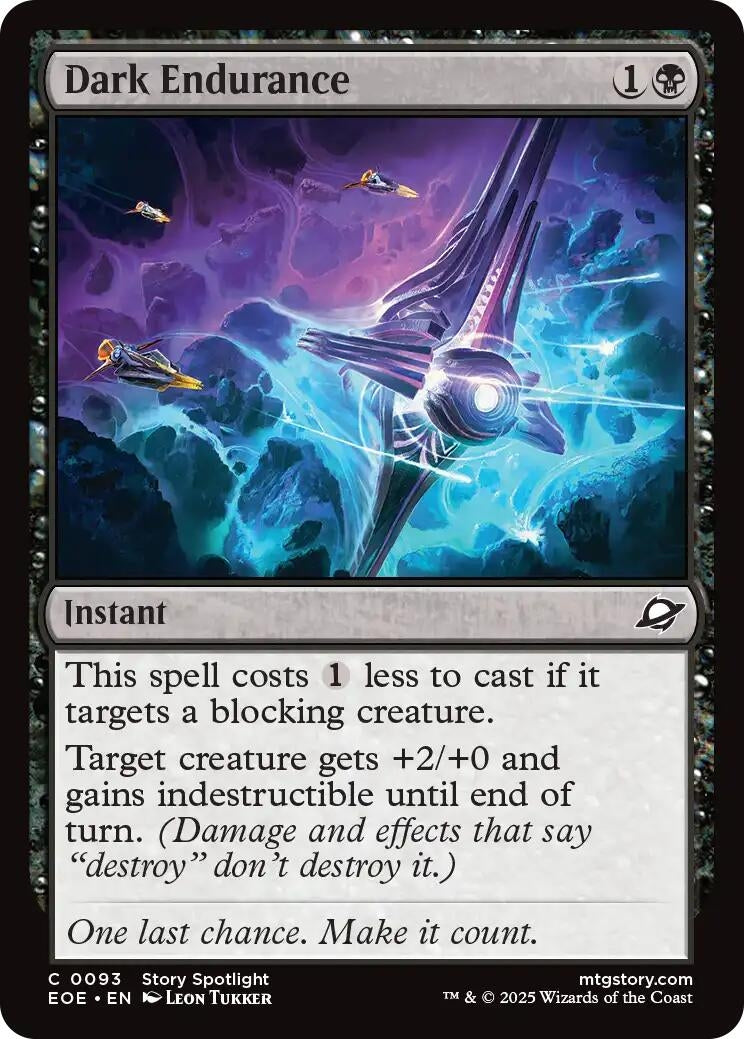 Image for Dark Endurance (93) (Edge of Eternities) - Magic: The Gathering