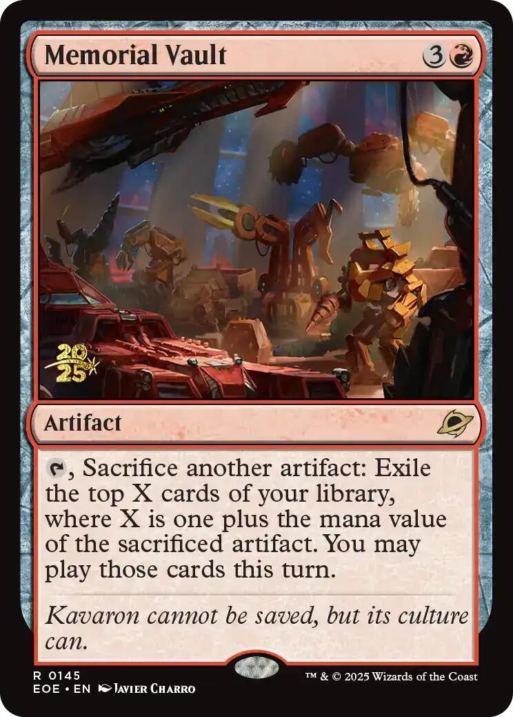Image for Memorial Vault (145) - Magic: The Gathering