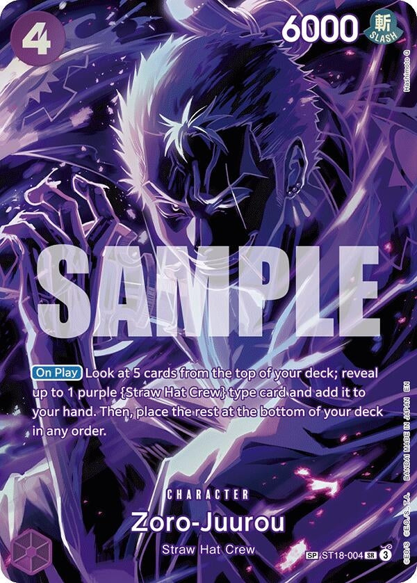 Image for Zoro-Juurou (SP) (ST18-004) (Legacy of the Master) - One Piece Card Game