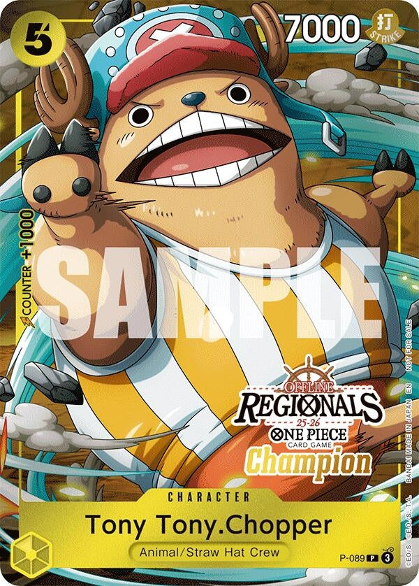 Image for Tony Tony.Chopper (Offline Regional Champion Card Set 2025 Vol.2) (P-089) (One Piece Promotion Cards) - One Piece Card Game