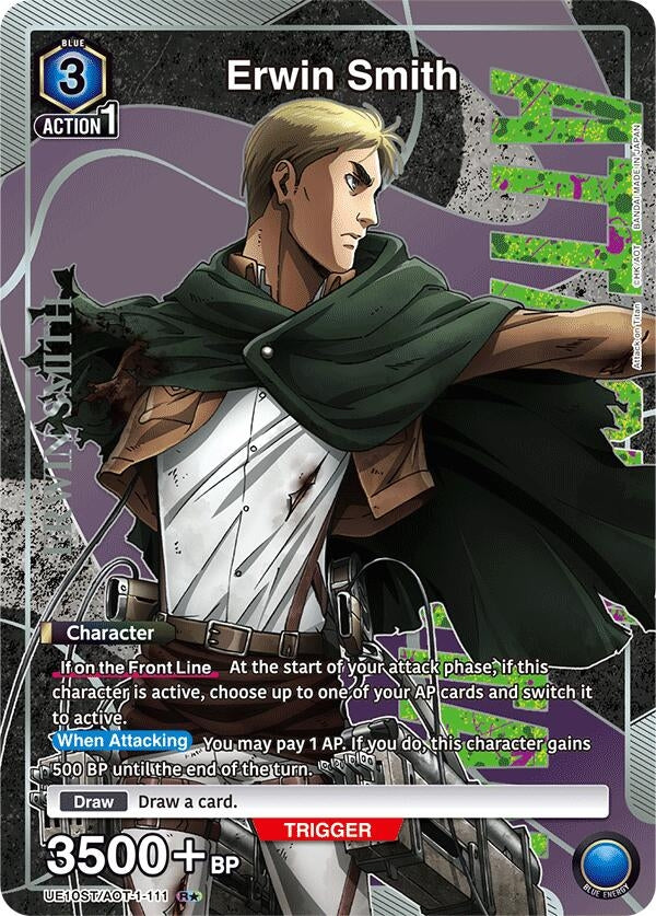 Image for Erwin Smith (R*) (UE10ST/AOT-1-111) (UE10ST: Attack on Titan Starter Deck) - Union Arena
