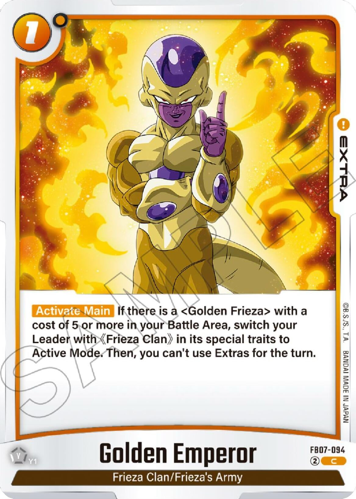 Image for Golden Emperor (FB07-094) (Wish For Shenron) - Dragon Ball Super: Fusion World