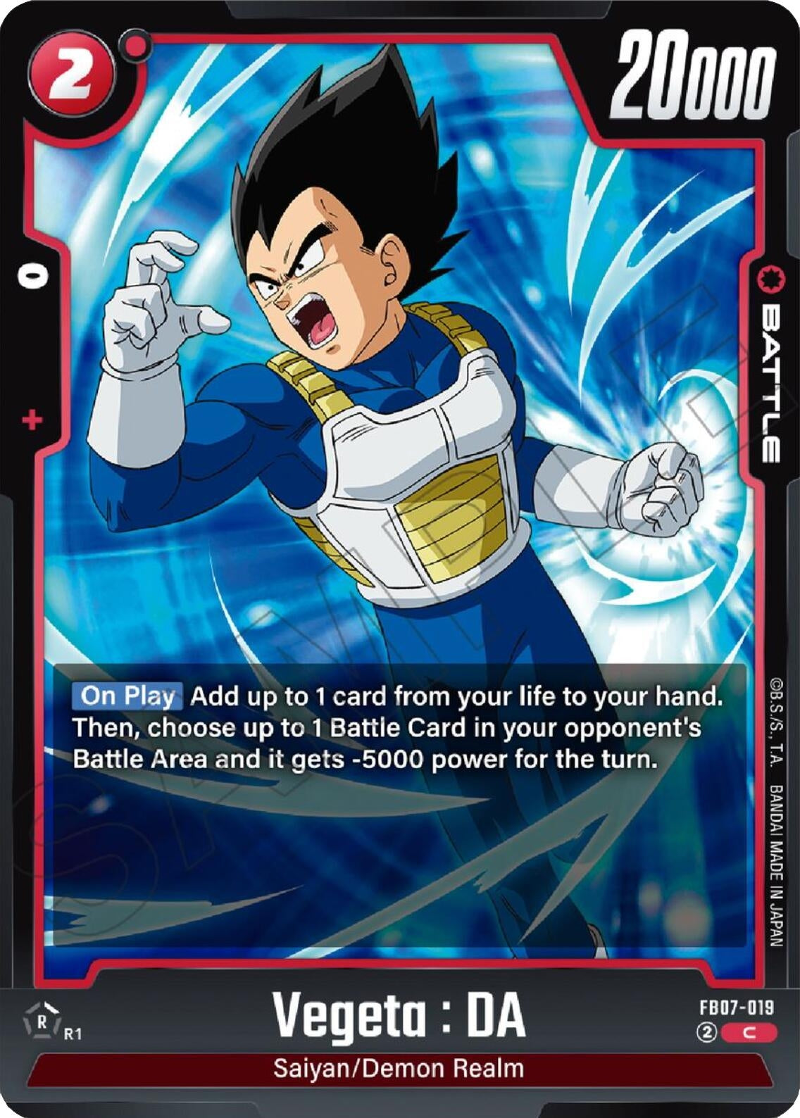 Image for Vegeta : DA - FB07-019 (FB07-019) (Wish For Shenron) - Dragon Ball Super: Fusion World