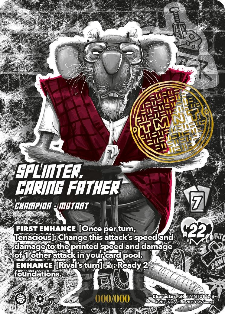 Image for Splinter, Caring Father (Serial Numbered) (TMNT01 8/8) (Teenage Mutant Ninja Turtles) - UniVersus