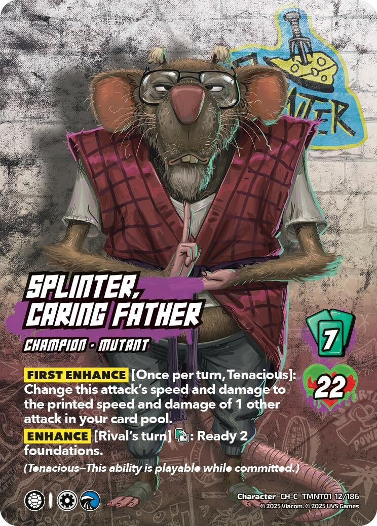 Image for Splinter, Caring Father (TMNT01 12/186) (Teenage Mutant Ninja Turtles) - UniVersus