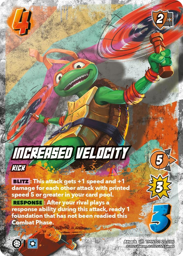 Image for Increased Velocity (TMNT01 20/186) (Teenage Mutant Ninja Turtles) - UniVersus
