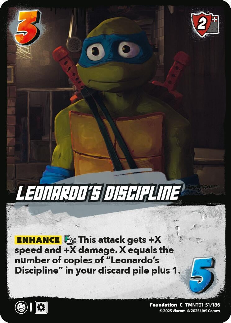 Image for Leonardo's Discipline (TMNT01 51/186) (Teenage Mutant Ninja Turtles) - UniVersus