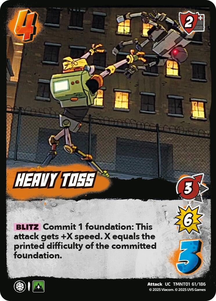 Image for Heavy Toss (TMNT01 61/186) (Teenage Mutant Ninja Turtles) - UniVersus