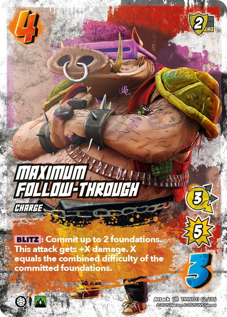 Image for Maximum Follow-Through (TMNT01 62/186) (Teenage Mutant Ninja Turtles) - UniVersus