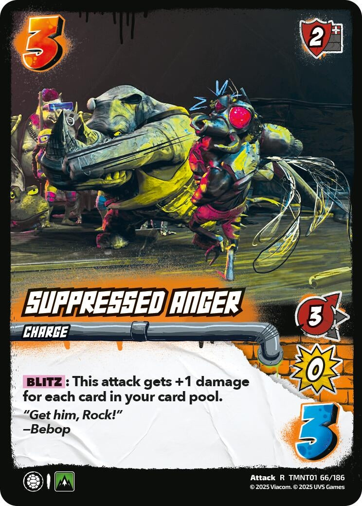 Image for Suppressed Anger (TMNT01 66/186) (Teenage Mutant Ninja Turtles) - UniVersus