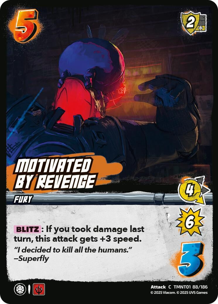 Image for Motivated by Revenge (TMNT01 88/186) (Teenage Mutant Ninja Turtles) - UniVersus