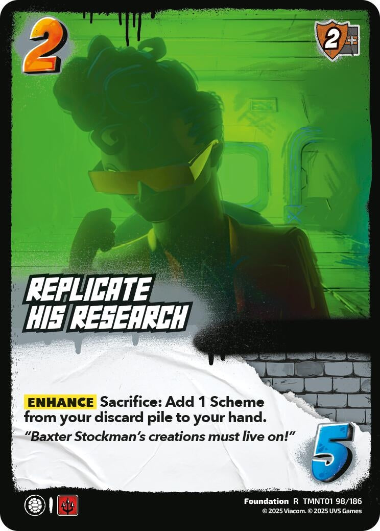 Image for Replicate His Research (TMNT01 98/186) (Teenage Mutant Ninja Turtles) - UniVersus