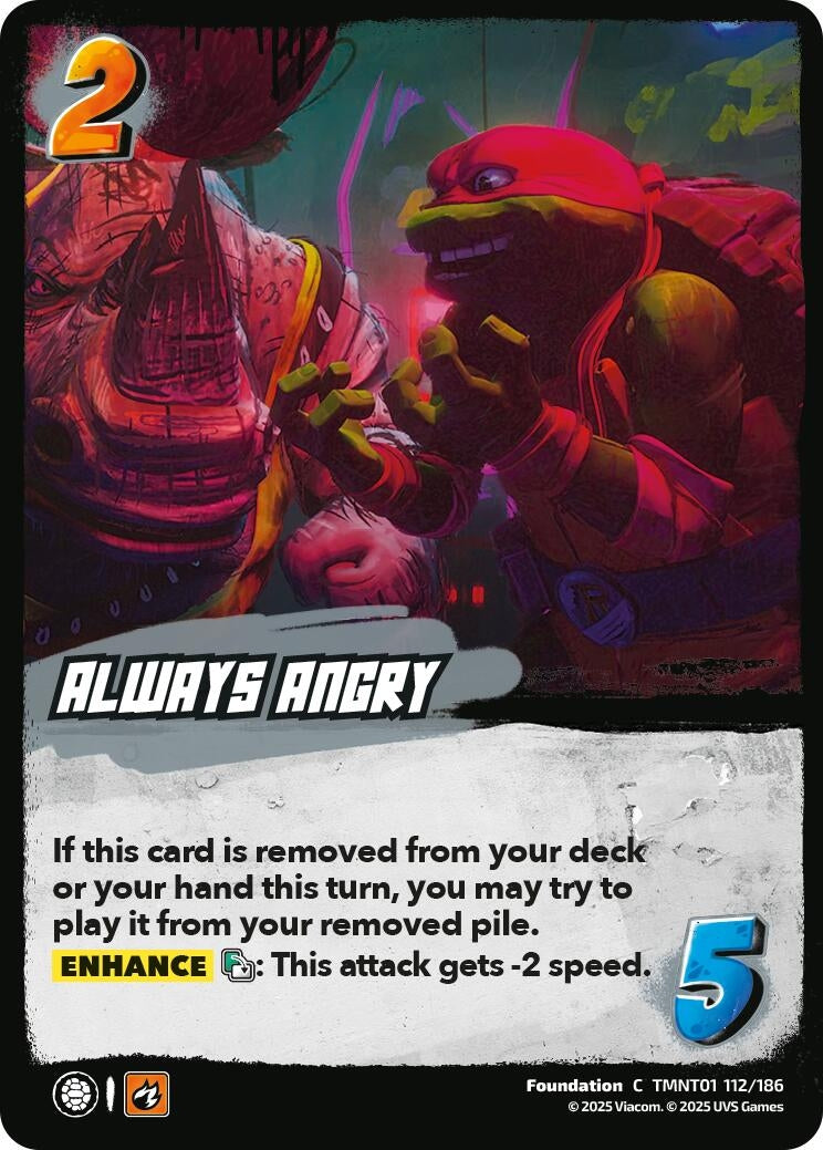 Image for Always Angry (TMNT01 112/186) (Teenage Mutant Ninja Turtles) - UniVersus