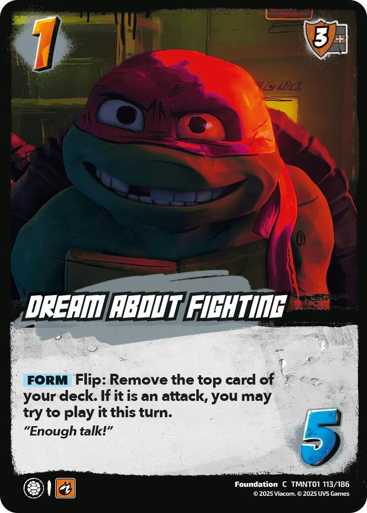 Image for Dream About Fighting (TMNT01 113/186) (Teenage Mutant Ninja Turtles) - UniVersus