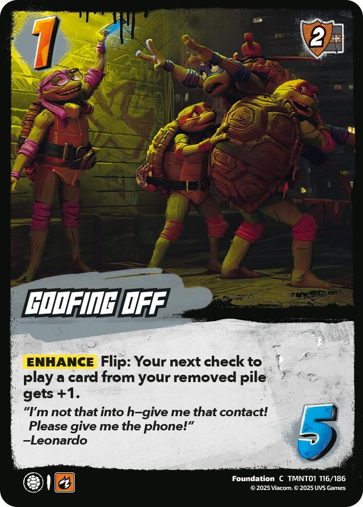 Image for Goofing Off (TMNT01 116/186) (Teenage Mutant Ninja Turtles) - UniVersus