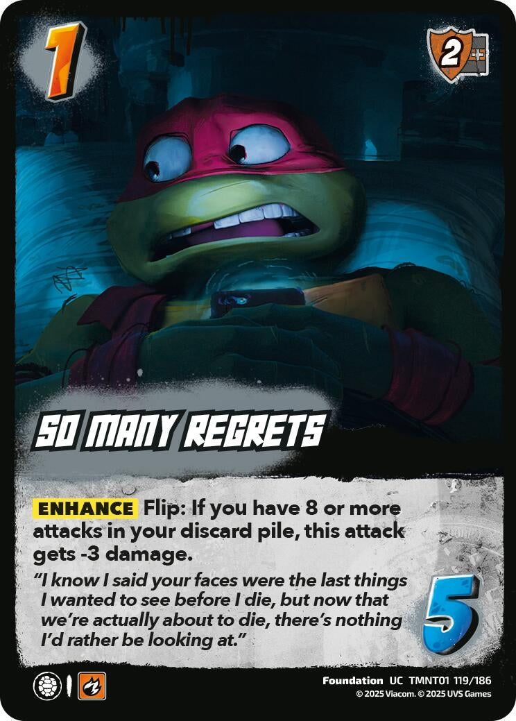 Image for So Many Regrets (TMNT01 119/186) (Teenage Mutant Ninja Turtles) - UniVersus