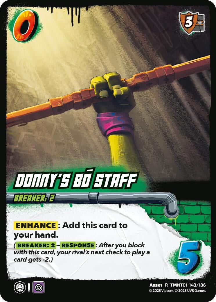Image for Donny's Bo Staff (TMNT01 143/186) (Teenage Mutant Ninja Turtles) - UniVersus