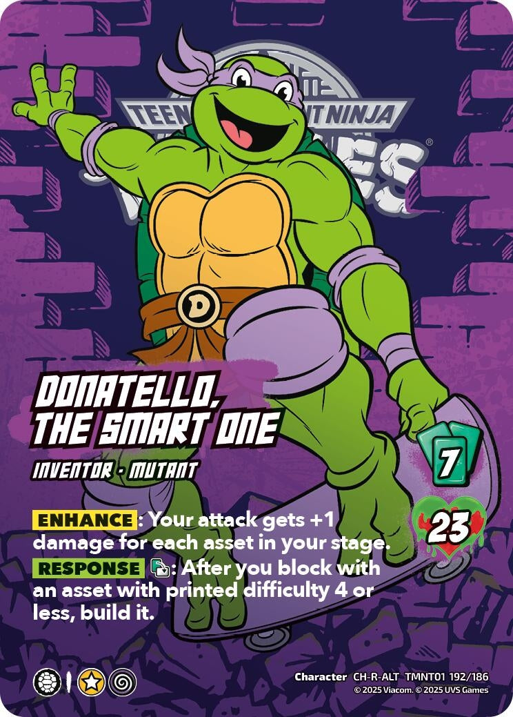 Image for Donatello, the Smart One (Alternate Art) (192) (TMNT01 192/186) (Teenage Mutant Ninja Turtles) - UniVersus