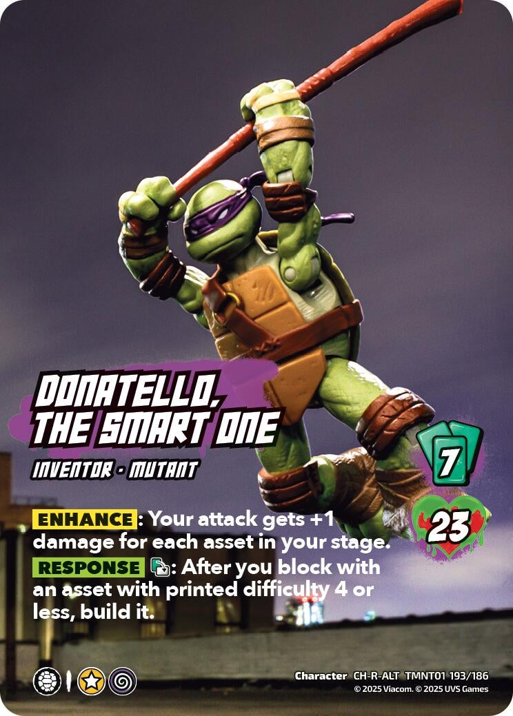 Image for Donatello, the Smart One (Alternate Art) (193) (TMNT01 193/186) (Teenage Mutant Ninja Turtles) - UniVersus
