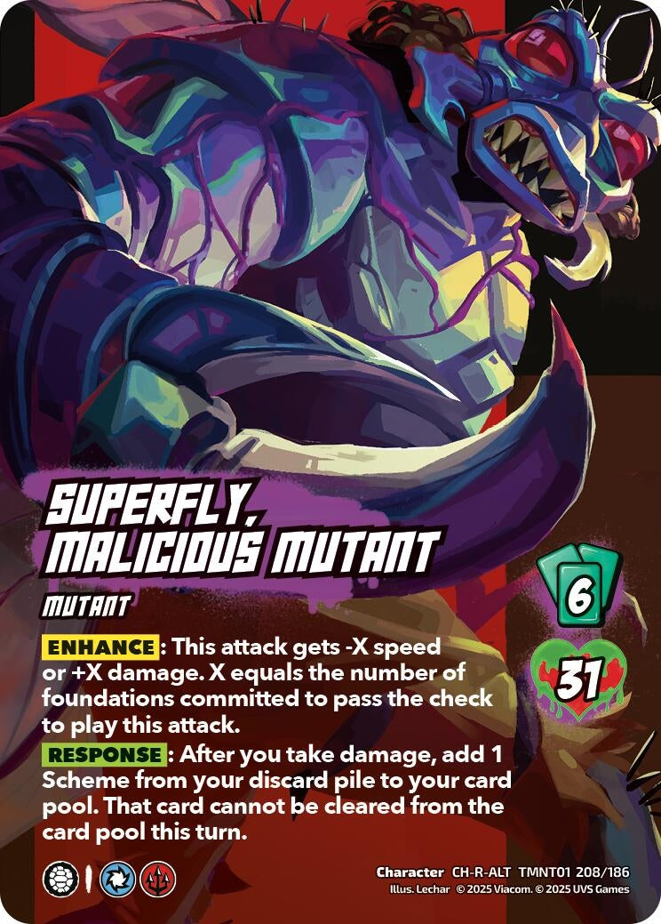 Image for Superfly, Malicious Mutant (Alternate Art) (TMNT01 208/186) (Teenage Mutant Ninja Turtles) - UniVersus