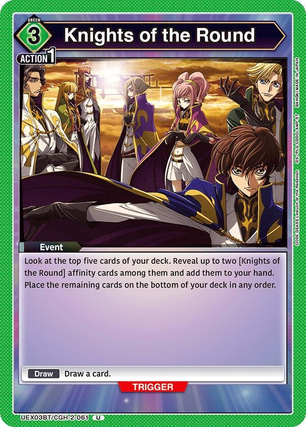 Image for Knights of the Round (UEX03BT/CGH-2-061) (UEX03BT: CODE GEASS: Lelouch of the Rebellion Vol.2) - Union Arena
