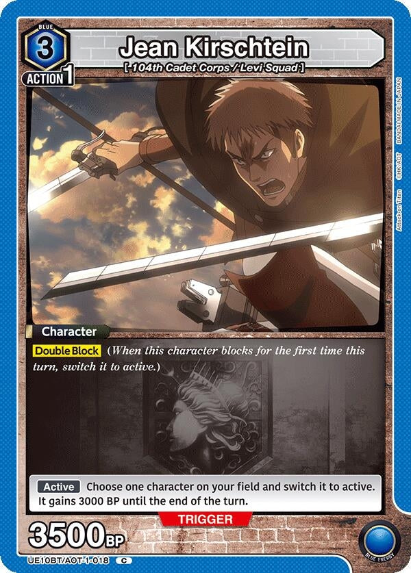 Image for Jean Kirschtein (018) (UE10BT/AOT-1-018) (UE10BT: Attack on Titan) - Union Arena