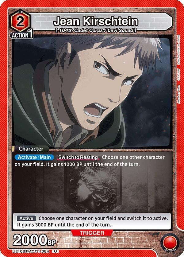 Image for Jean Kirschtein (084) (UE10BT/AOT-1-084) (UE10BT: Attack on Titan) - Union Arena