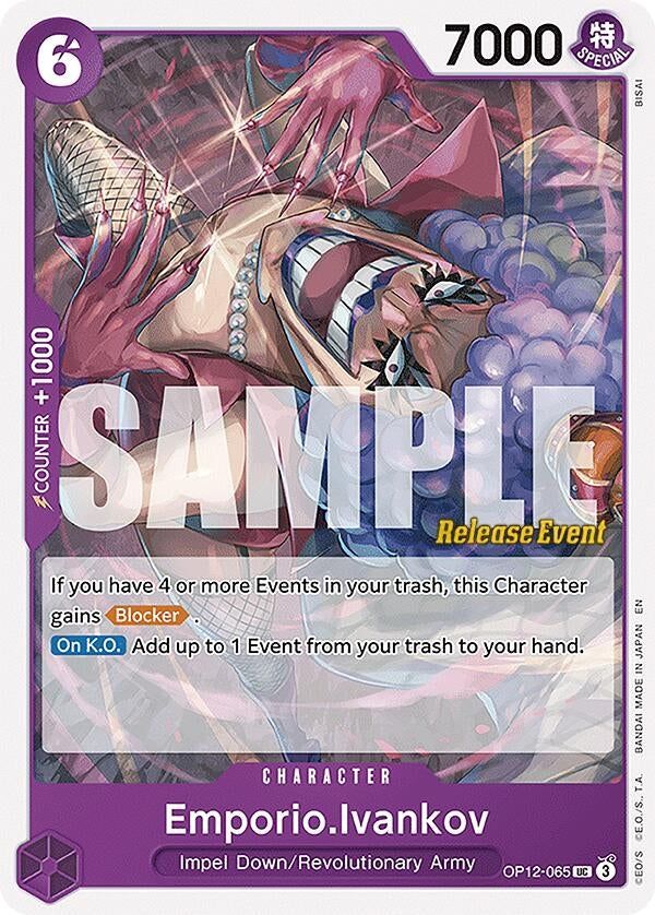 Image for Emporio.Ivankov (065) (OP12-065) - One Piece Card Game
