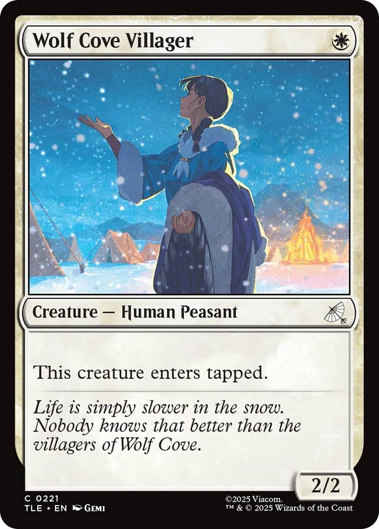 Image for Wolf Cove Villager (0221) (221) - Magic: The Gathering