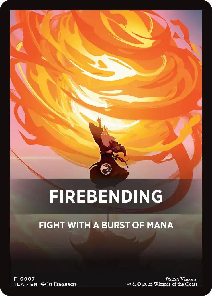 Image for Firebending Theme Card (0007) (7) (Avatar: The Last Airbender) - Magic: The Gathering