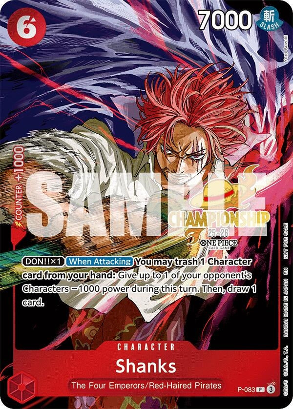 Image for Shanks (CS 25-26 Event Pack) (P-083) - One Piece Card Game