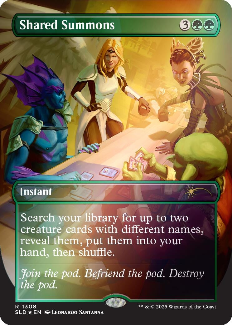 Image for Shared Summons (Rainbow Foil) (1308) - Magic: The Gathering