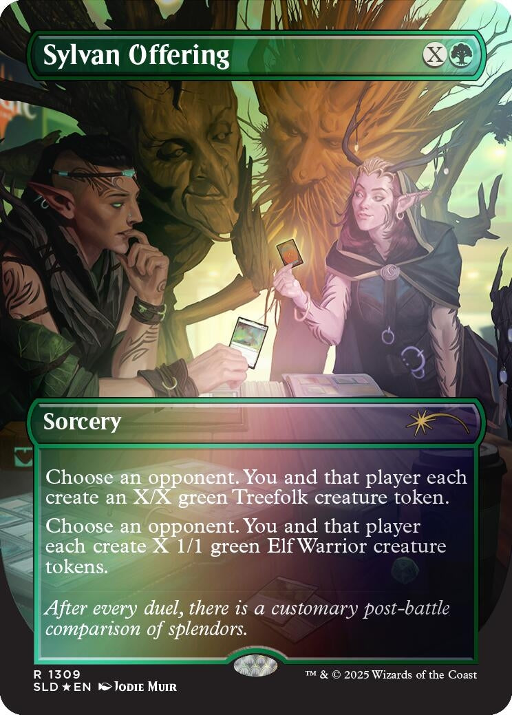 Image for Sylvan Offering (Rainbow Foil) (1309) - Magic: The Gathering