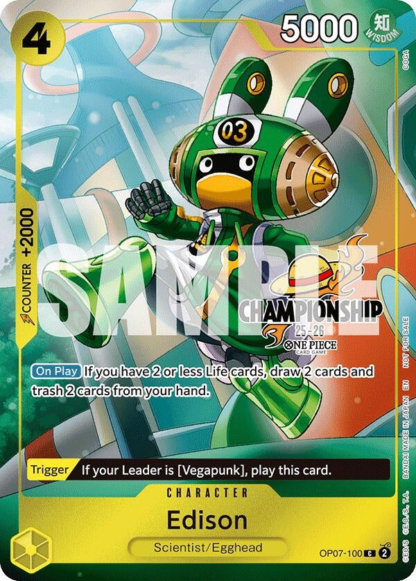 Image for Edison (CS 25-26 Celebration Pack) (OP07-100) - One Piece Card Game