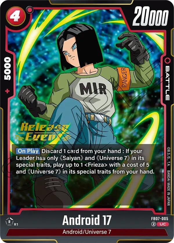 Image for Android 17 - FB07-005 (FB07-005) - Dragon Ball Super: Fusion World