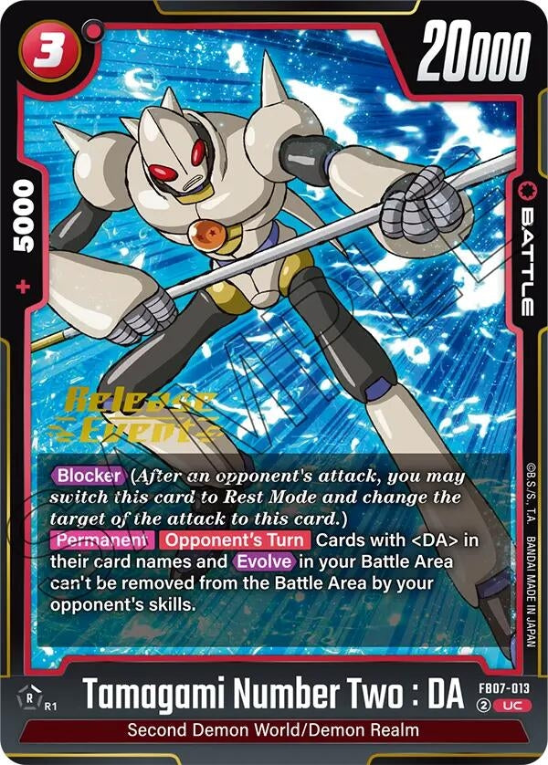 Image for Tamagami Number Two : DA (FB07-013) - Dragon Ball Super: Fusion World