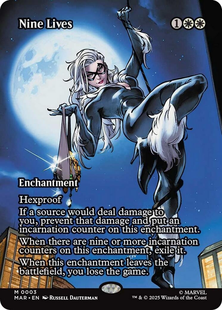 Image for Nine Lives (Borderless) (3) - Magic: The Gathering