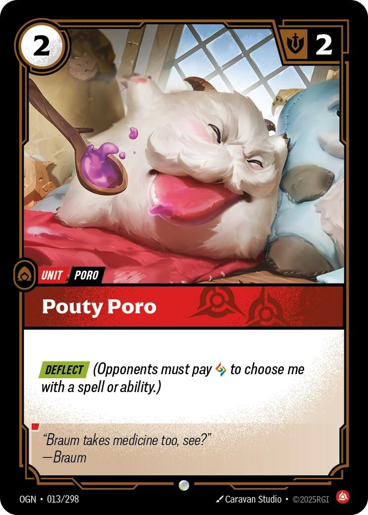 Image for Pouty Poro (013/298) (Origins) - Riftbound: League of Legends Trading Card Game