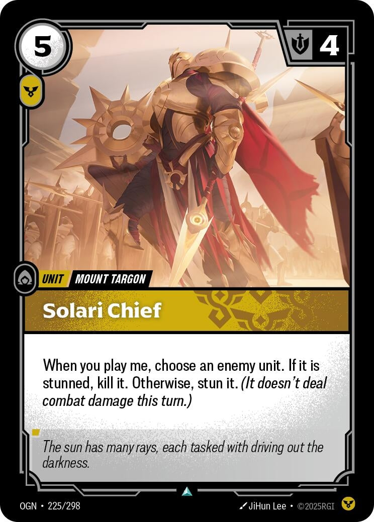 Image for Solari Chief (225/298) (Origins) - Riftbound: League of Legends Trading Card Game