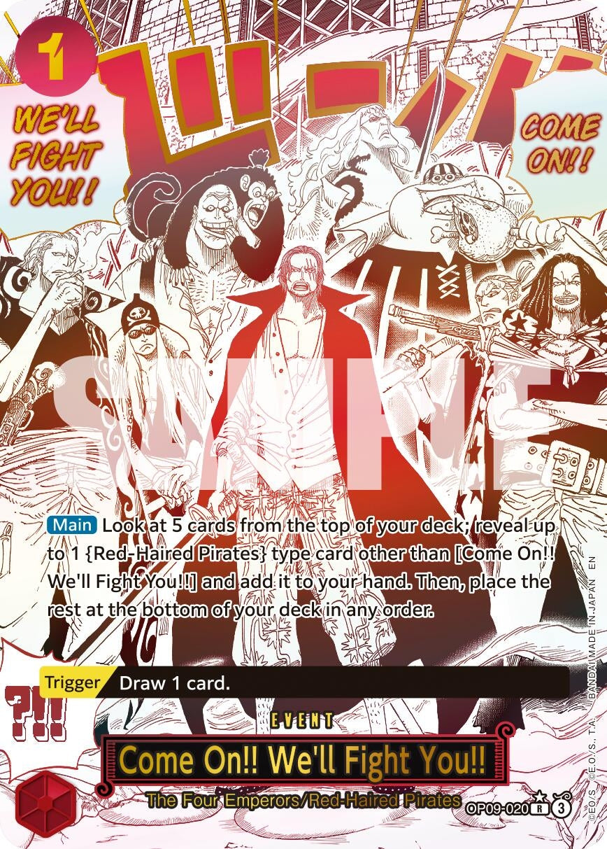 Image for Come On!! We'll Fight You!! (Manga) (OP09-020) (Premium Booster -The Best- Vol. 2) - One Piece Card Game