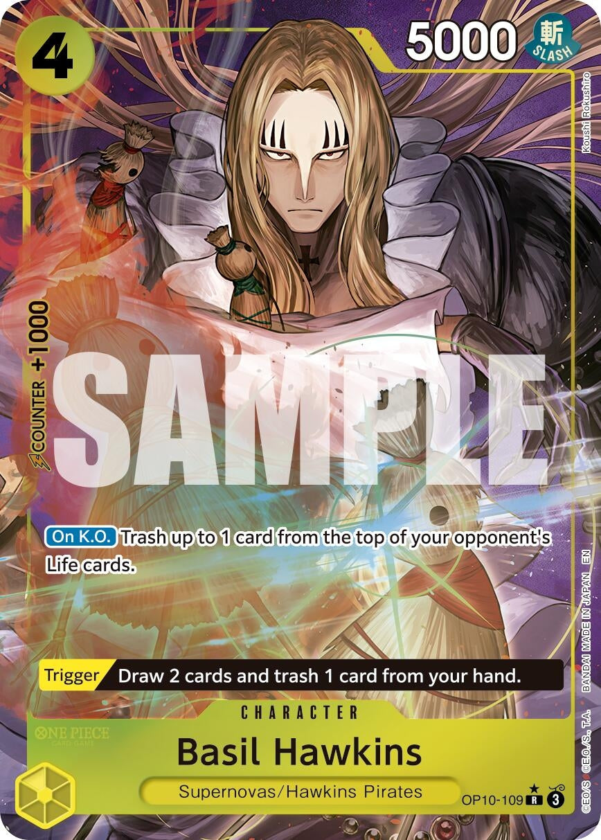 Image for Basil Hawkins - OP10-109 (Alternate Art) (OP10-109) (Premium Booster -The Best- Vol. 2) - One Piece Card Game