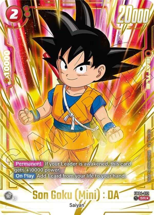 Image for Son Goku (Mini) : DA - FB04-012 (Gold) (FB04-012) - Dragon Ball Super: Fusion World