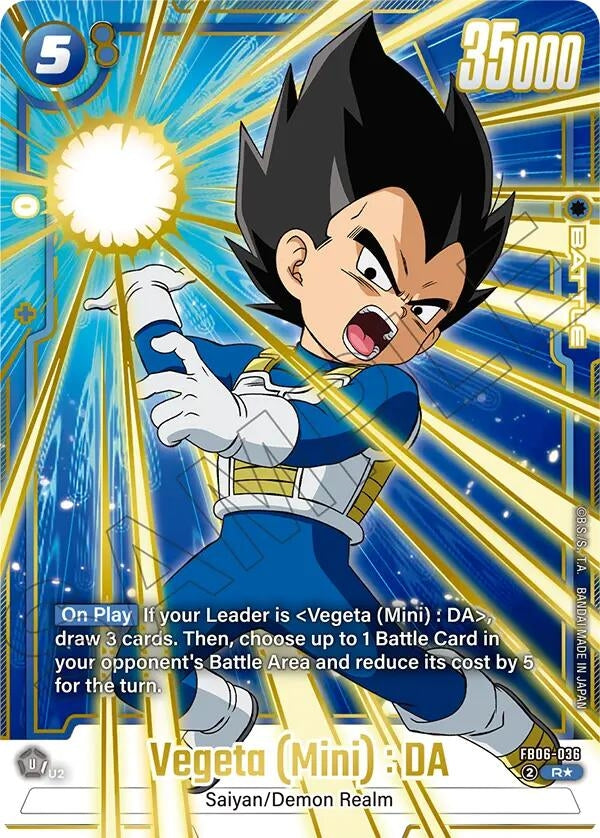 Image for Vegeta (Mini) : DA - FB06-036 (Gold) (FB06-036) - Dragon Ball Super: Fusion World