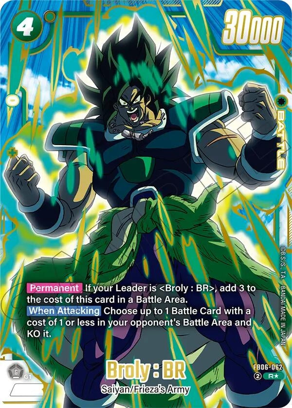Image for Broly : BR - FB06-062 (Gold) (FB06-062) - Dragon Ball Super: Fusion World