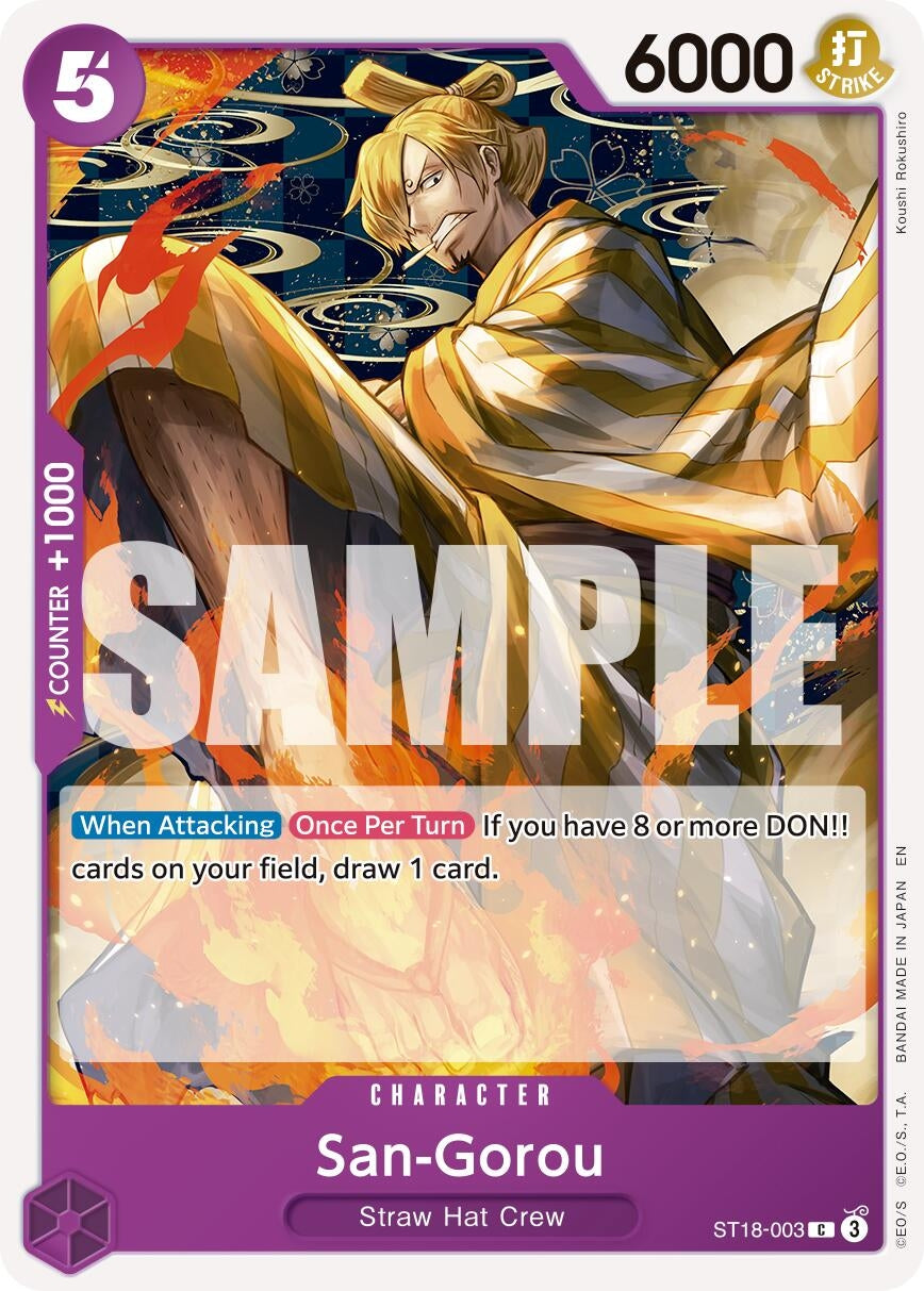 Image for San-Gorou (Reprint) (ST18-003) (Premium Booster -The Best- Vol. 2) - One Piece Card Game