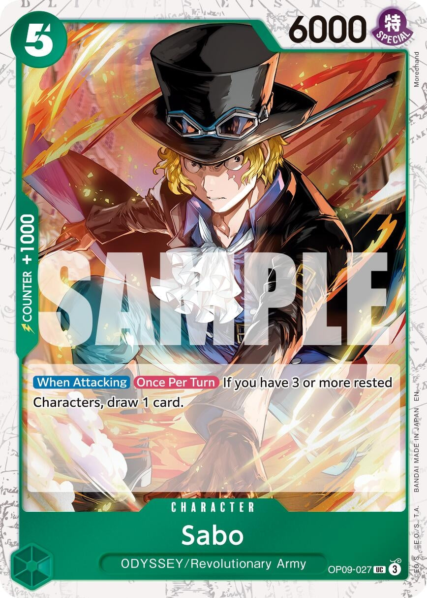 Image for Sabo - OP09-027 (Pirate Foil) (OP09-027) (Premium Booster -The Best- Vol. 2) - One Piece Card Game