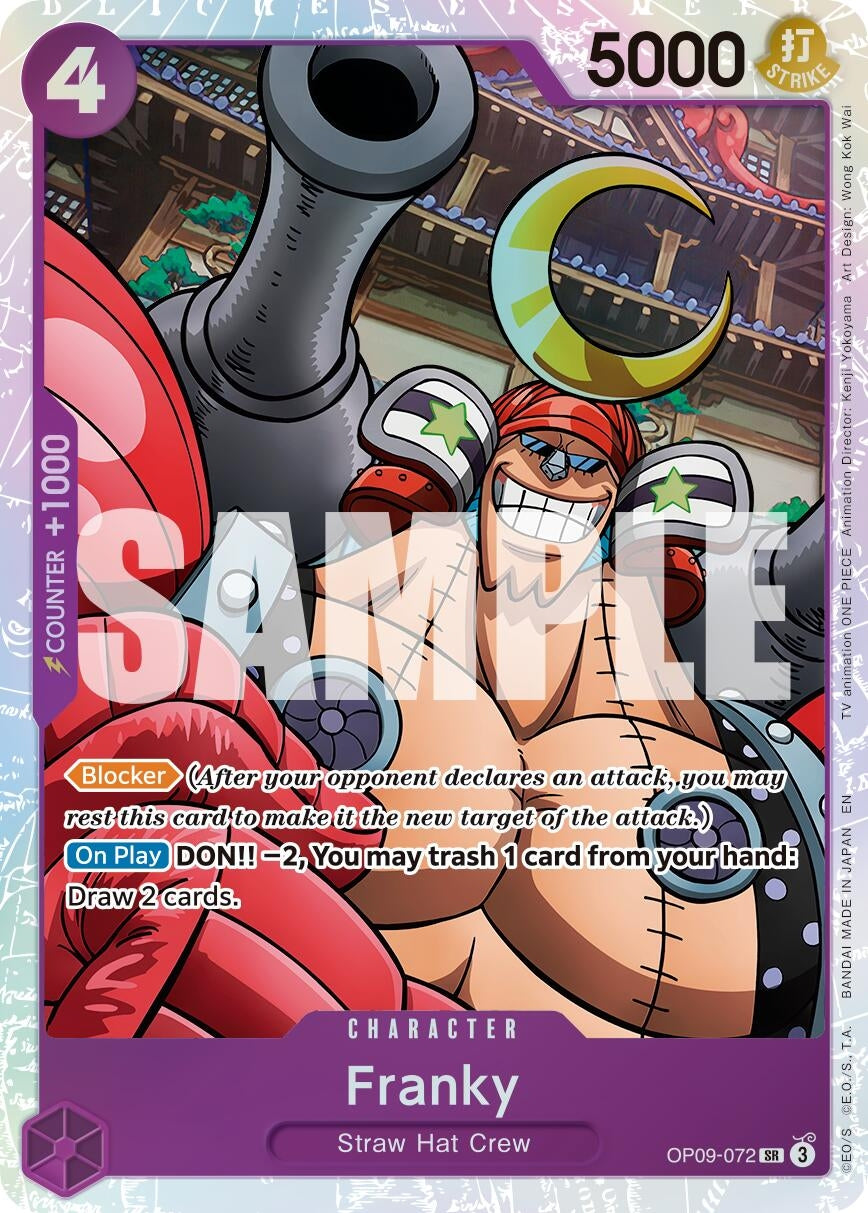 Image for Franky - OP09-072 (Reprint) (OP09-072) (Premium Booster -The Best- Vol. 2) - One Piece Card Game